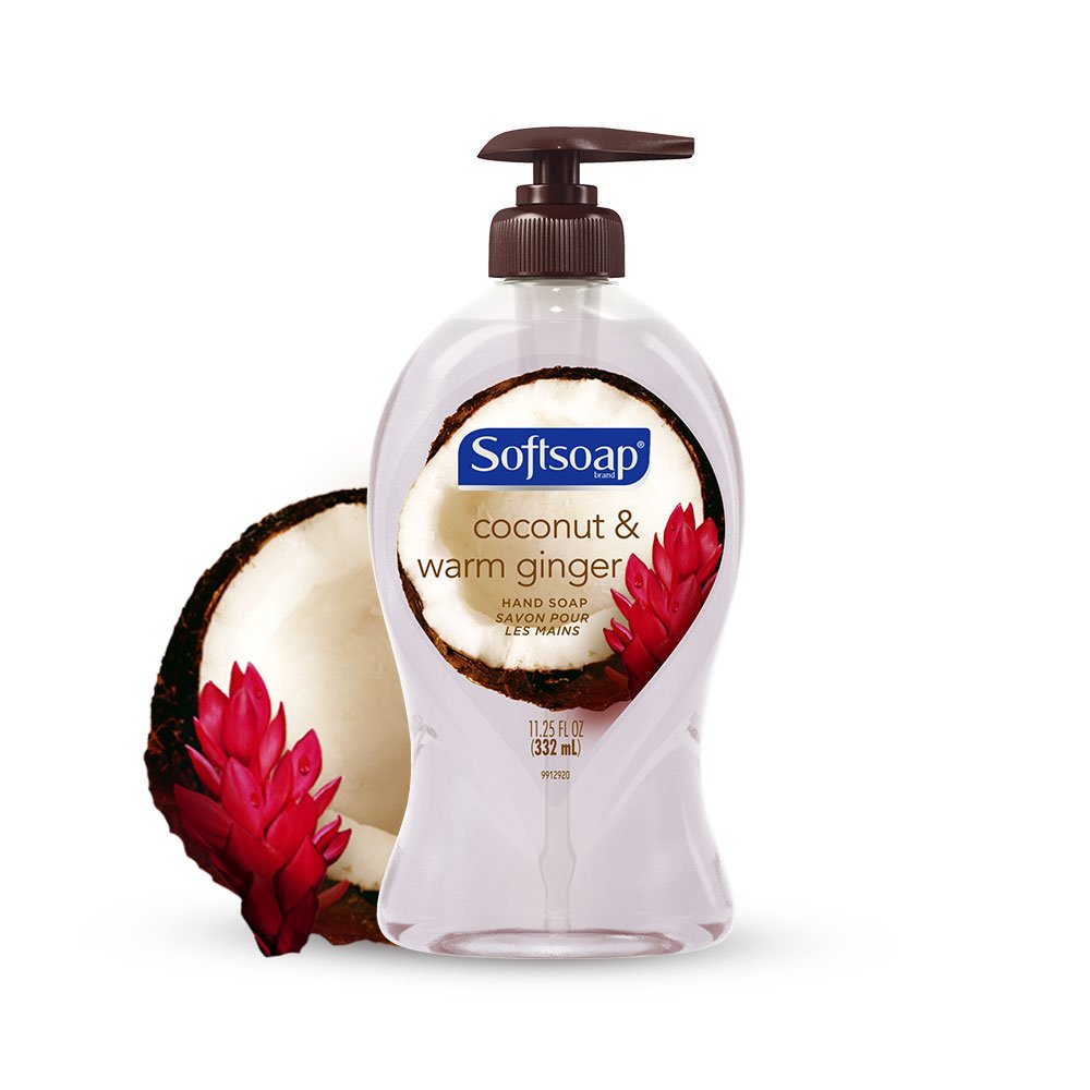 Softsoap Liquid Hand Soap, Coconut and Warm Ginger - 11.25 fluid ounce (6 Pack): Beauty