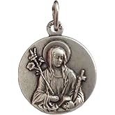 I G J Saint Catherine from Siena Silver Medal - The Patron Saints Medals