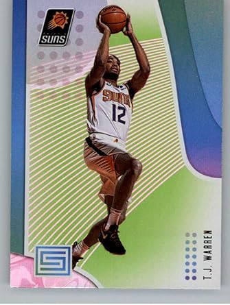 Amazon Com 18 19 Status Nba Green Parallel 39 T J Warren Phoenix Suns Official Panini Basketball Card Collectibles Fine Art