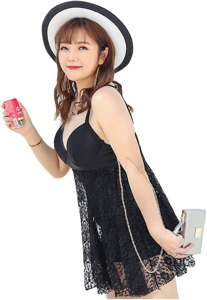 Amazon Chuguang水着 ぽっちゃり レディース タンキニ 大きいサイズ 2xl 3xl 4xl 5xl体型カバー 水着 ワンピース 2点セット温泉 大人 女性用ブラック ワインレッド タンキニ 通販