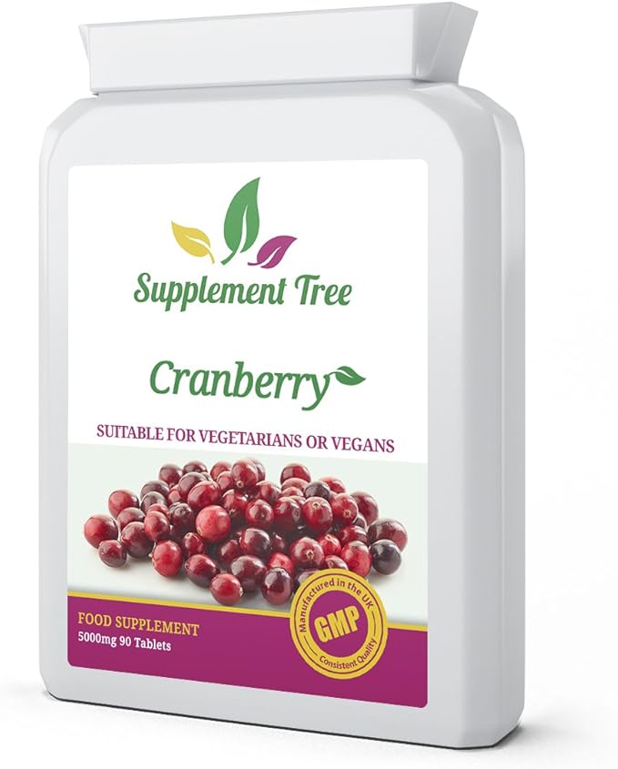 Cranberry 5000mg 90 Tablets High Strength Cranberry Supplement UK