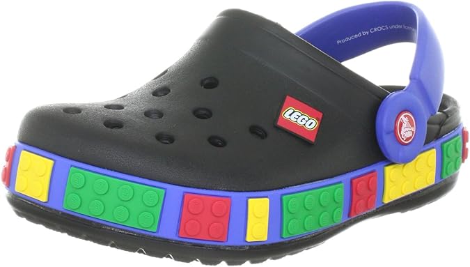 white crocs rainbow words