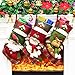 Christmas Stocking, Dreampark 3 Pack Big Xmas Stocking Santa Snowman Home Decoration 18