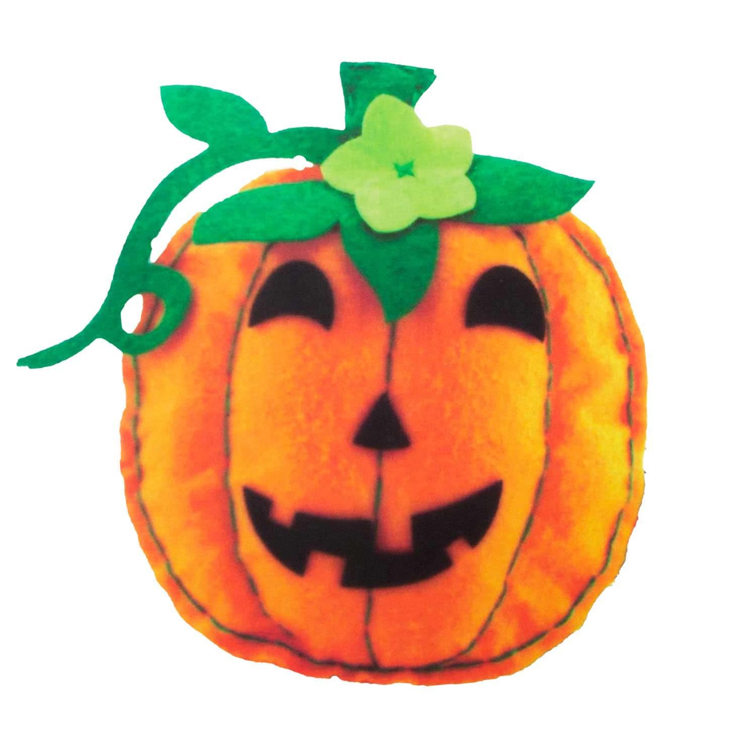 VFM - Halloween Pumpkin Craft Kit Fun Felt Activity for Kids Patries Themed - Childs Trick Or Treat Spooky Party Halloween Accessory Orange