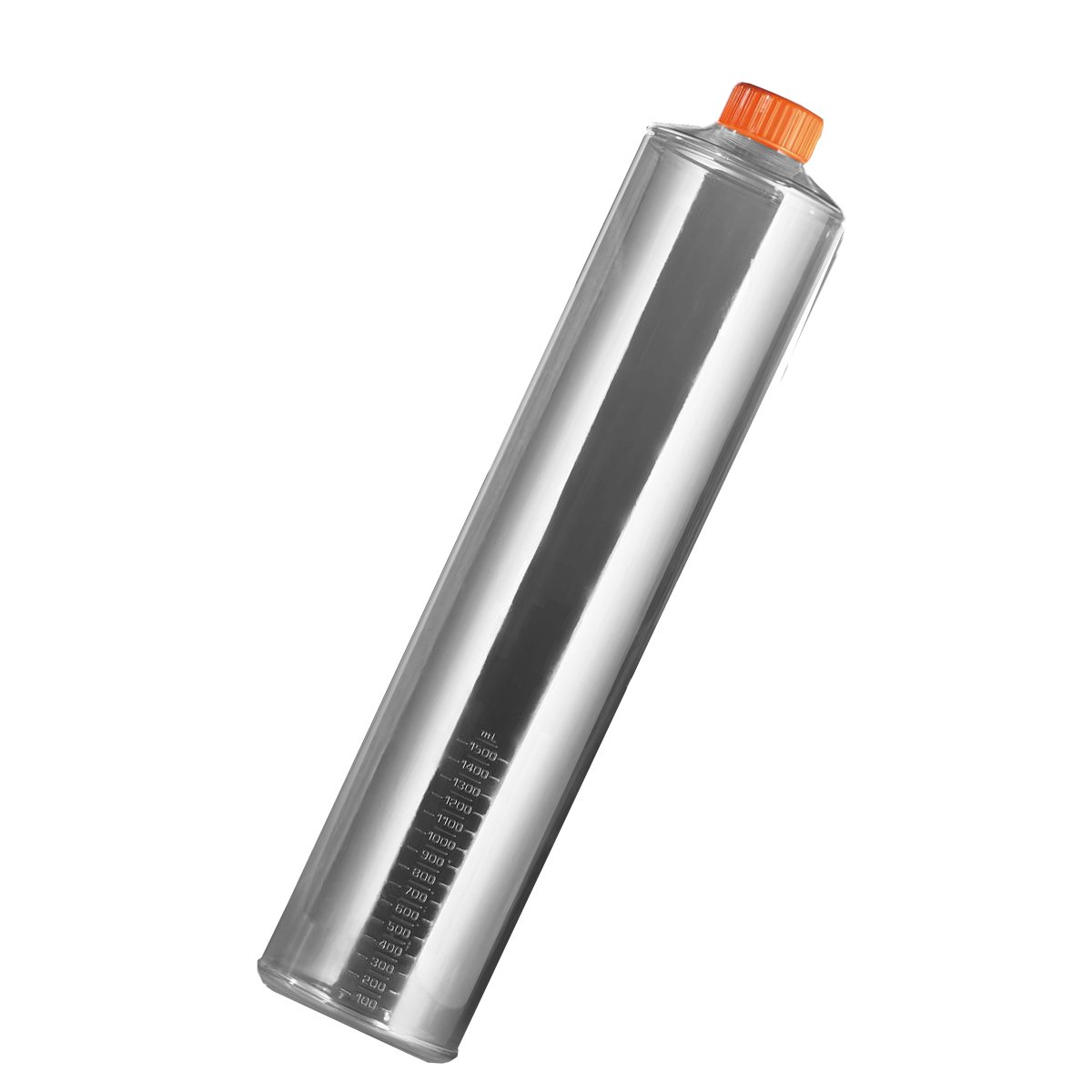 Corning 430699 Polystyrene Sterile Disposable Graduated Roller Bottle with Orange Easy Grip HDPE