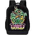 Teenage Mutant Ninja Turtles Backpack Shoulder Bag for Boys, Girls, Toddlers - Leonardo, Donatello, Michelangelo and Raphael Cute Kids Backpack for School - 18" Inch Bookbag (Turtle Power)