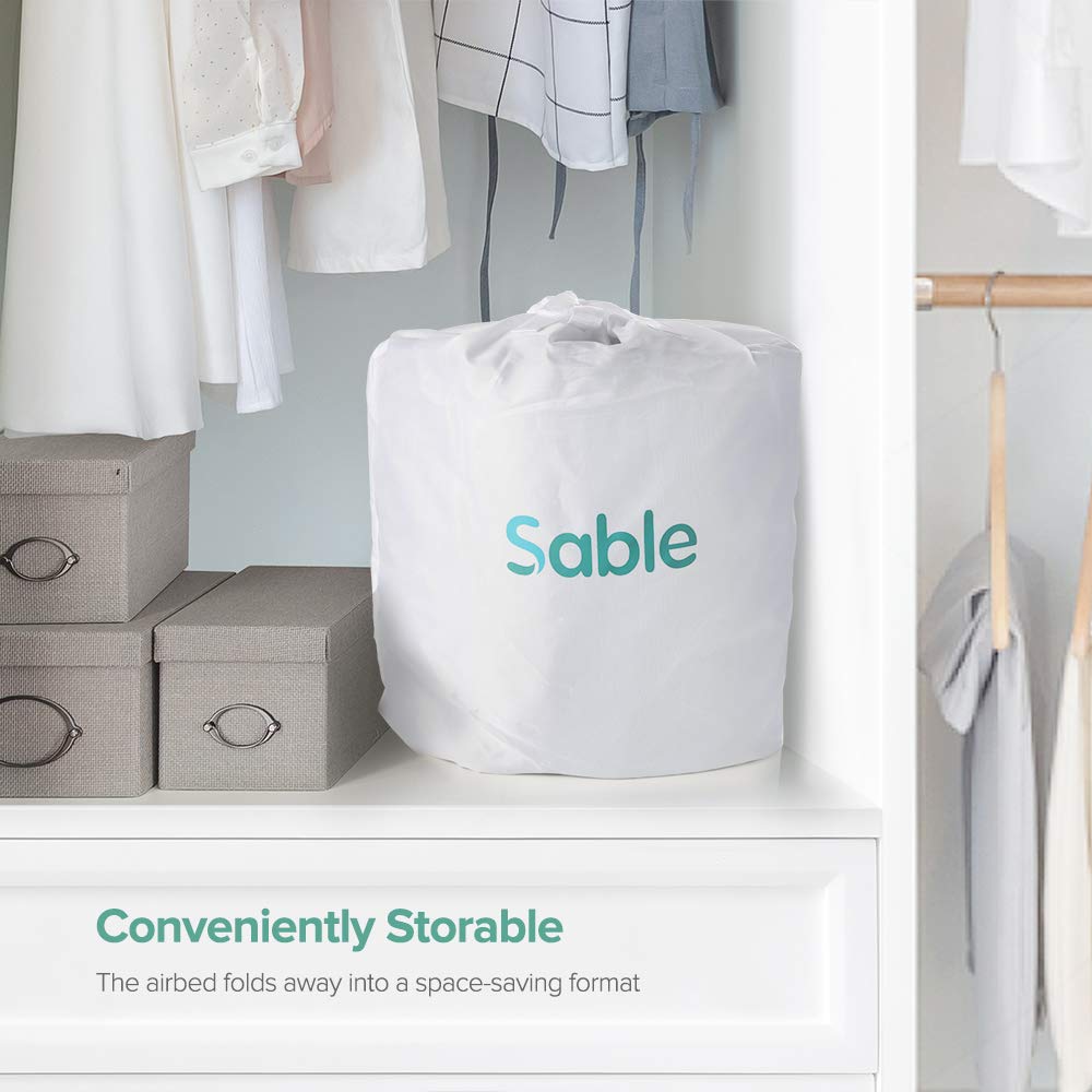 sable single size air bed