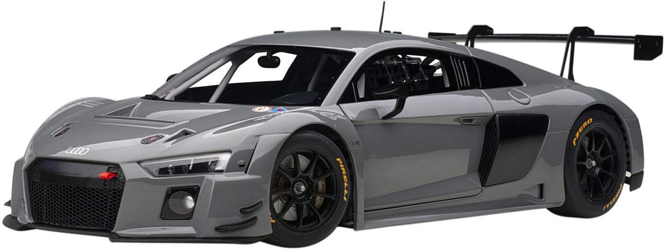 Amazon Com Audi R8 Lms Plain Color Version Nardo Gray 1 18 Model Car By Autoart Toys Games