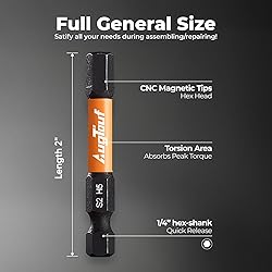 toolant 1/4" Impact Hex Bits Set