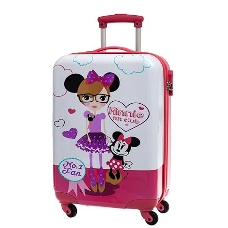 Disney Minnie Fan Maleta de Cabina Rígida, Color Blanco, 35 ...