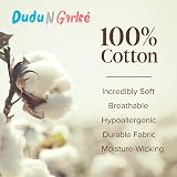 Dudu N Girlie Moses Basket Sheets 75x30 Fitted Cream Pack of 2 view 6