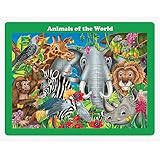 The Learning Journey 48 Piece Lift & Discover Jigsaw Puzzle, Animals of the World