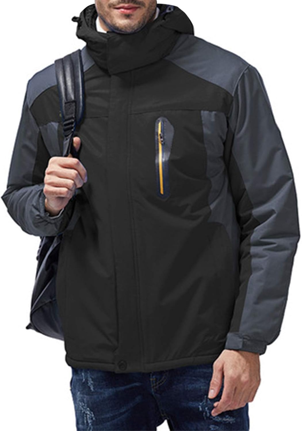 Chaqueta de esquí de montaña para hombre de invierno con forro polar