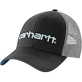 Carhartt Men's Canvas Mesh-Back Logo Graphic Cap