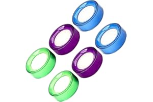 Kisangel 6pcs Sponge Cup Moistener Finger Wet Moistener Fingertip Paper Moistener Desktop Sponge Moistener for Grip Counting Papers Documents Random Color