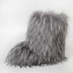 Valpeak Snow Boots for Women 2023 Furry Boots