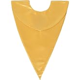 D DODOU Graduation Stole V-Shape Choir Sash Solid Color | Adult Unisex Shawls for High School Bachelor Master Student, Fit Church Clergy Wedding, Thick Polyester Fabric Shiny Satin