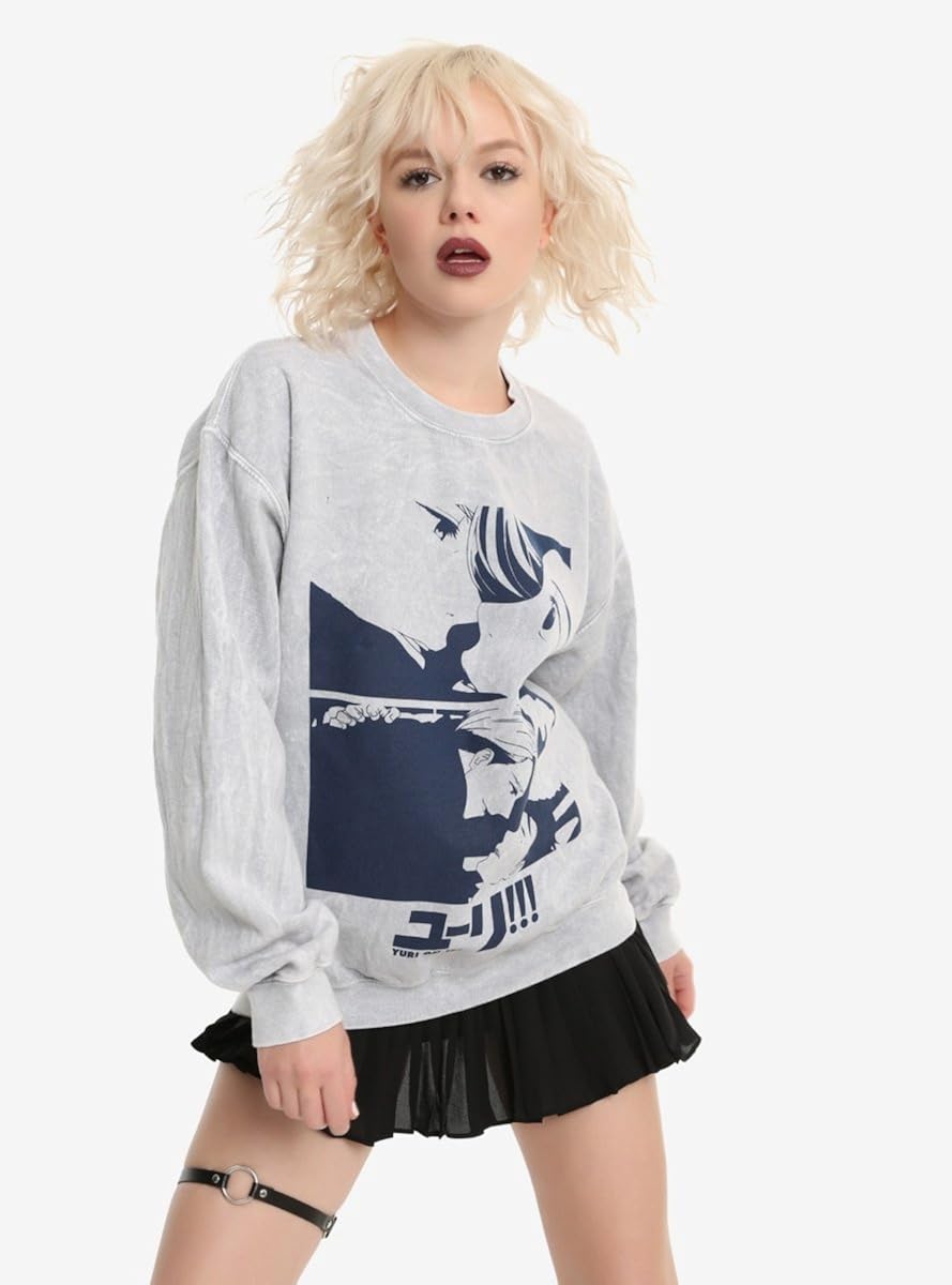 Yuri On Ice Victor Yuri Kiss Dip Dye Girls Pullover Top Amazon Yuri On Ice Victor Yuri Kiss Dip Dye Girls Pullover Top Amazon