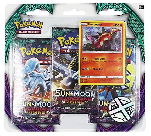 Pokemon Sun & Moon Guardians Rising Blister Pack Featuring a Special Turtonator Card