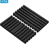 PATIKIL 4 Pcs Rubber Anti-Vibration Pads 4x2x0.4 Inch for HVAC Air Conditioner view 3
