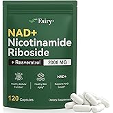 APU.FAIRY NAD Supplement,NAD Nicotinamide Riboside,Extra Strength NAD Alternative Liposomal,Boost NAD & Resveratrol + for Women & Men,Energy Anti-Aging,Cell Regeneration,120 Capsules sack-120