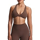 Aoxjox Women's Workout Sports Bras Fitness Satara Low Impact Bra Yoga Crop Tank