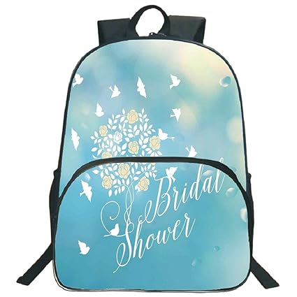 Amazon Com Bridal Shower Decorations 3d Print 16 Backpacks Clear