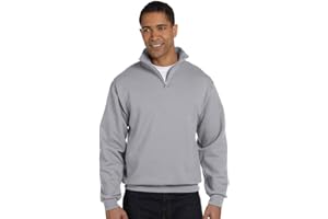 50/50 Blend Quarter-Zip Cadet Collar Sweatshirt by Jerzees