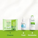 Simple Kind to Skin Biodegradable Cleansing Wipes Sensitive Makeup Remover 6x25 view 3