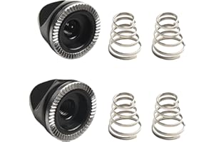 Quick Release Bike Wheel Skewer Spring Set with 2 M5 Nut Screw Axle Bolts for Reliable Bicycle Hub Maintenance and Repair