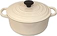 Le Creuset LS2501-203W Round Dutch Oven Enameled Cast-iron - (2.75 Quart) Cream