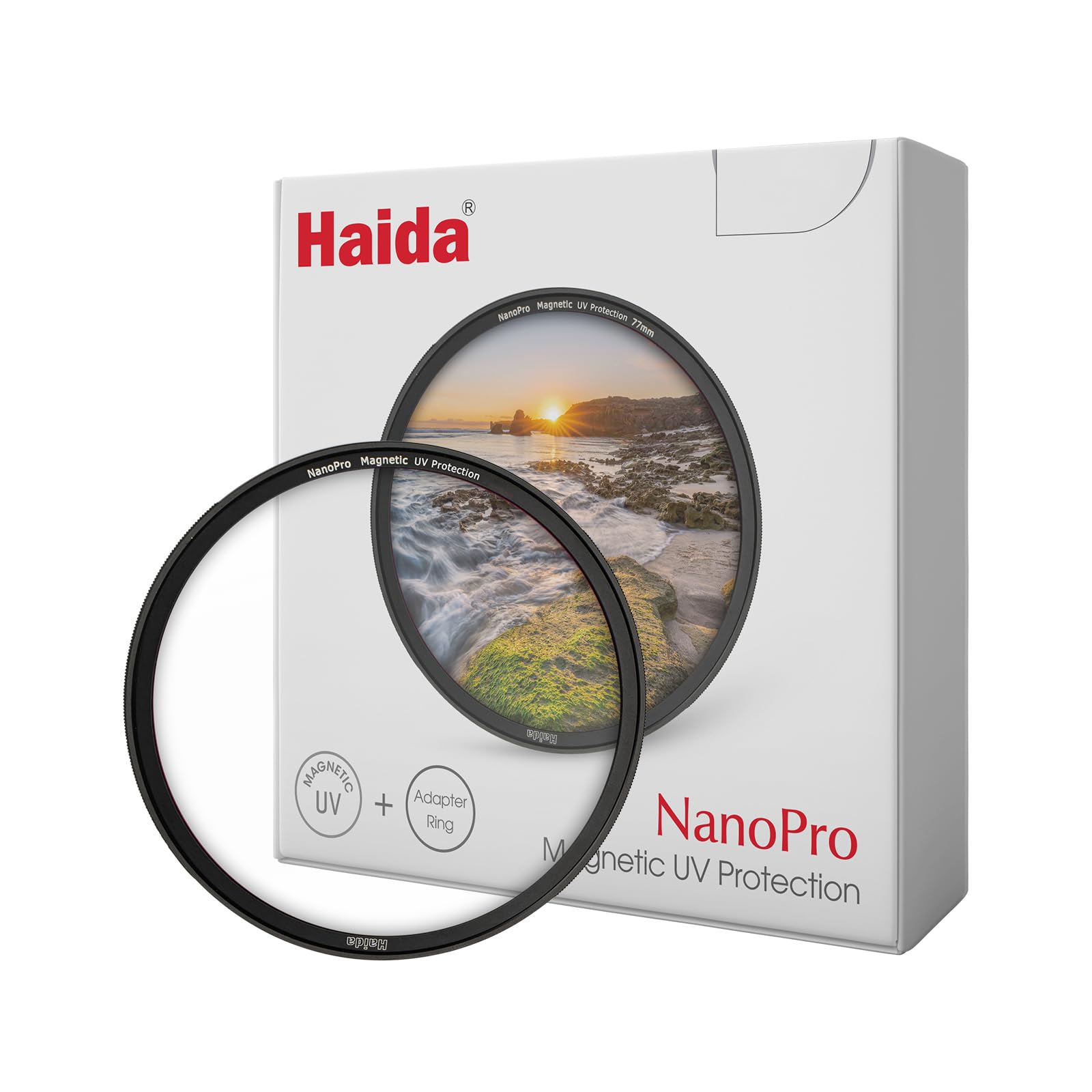 Haida 82mm Magnetic UV Filter with Magnetic Adapter Ring - Ultraviolet Protection Lens Filter