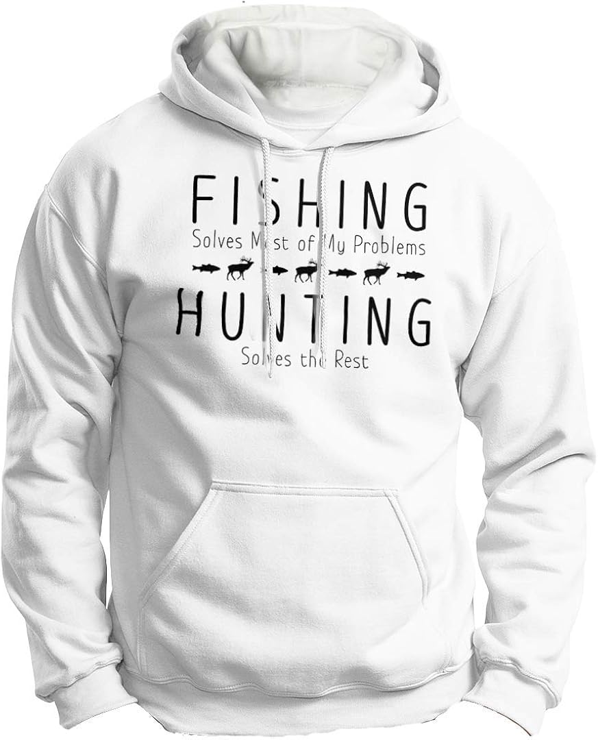 white hunting hoodie