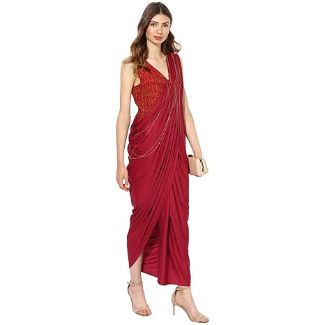 one piece saree dress