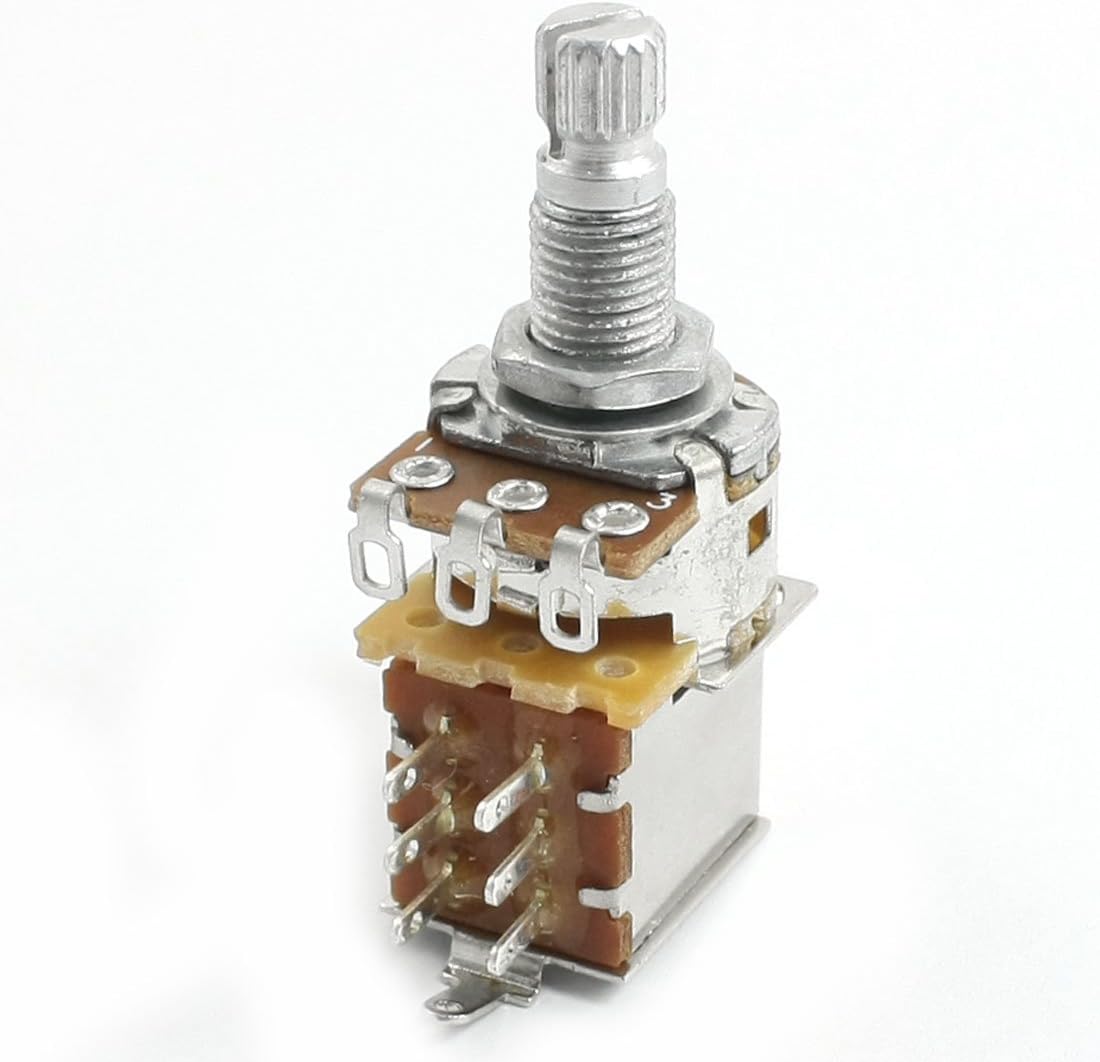 IIVVERR Top Adjustment B500K Push Pull Guitar Control Pot Potentiometer (Potenciómetro para potenciómetro de control de guitarra Push Pull B500K de ajuste superior