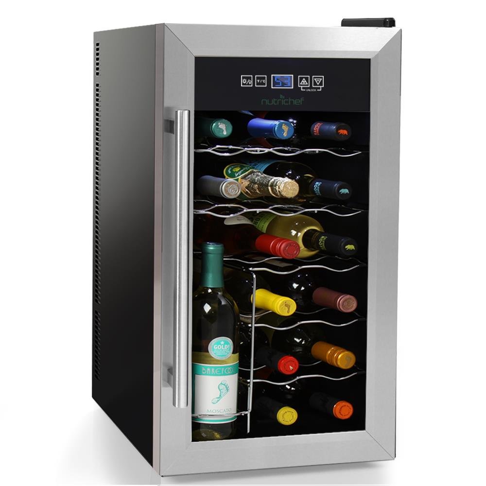 NutriChef 18 Bottle Thermoelectric Wine Cooler / Chiller Counter Top