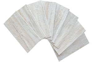 AULIGET 3" x 6" Subway Tile Peel and Stick Backsplash, Thick PVC Stick on Wall Tiles (100, Beige Slate)