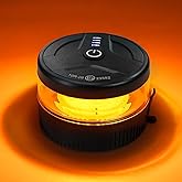 Magnetic Wireless Beacon Light, USB-C Rechargeable LED Strobe Lights for Truck, Mini Portable Flashing Emergency Safety Warni