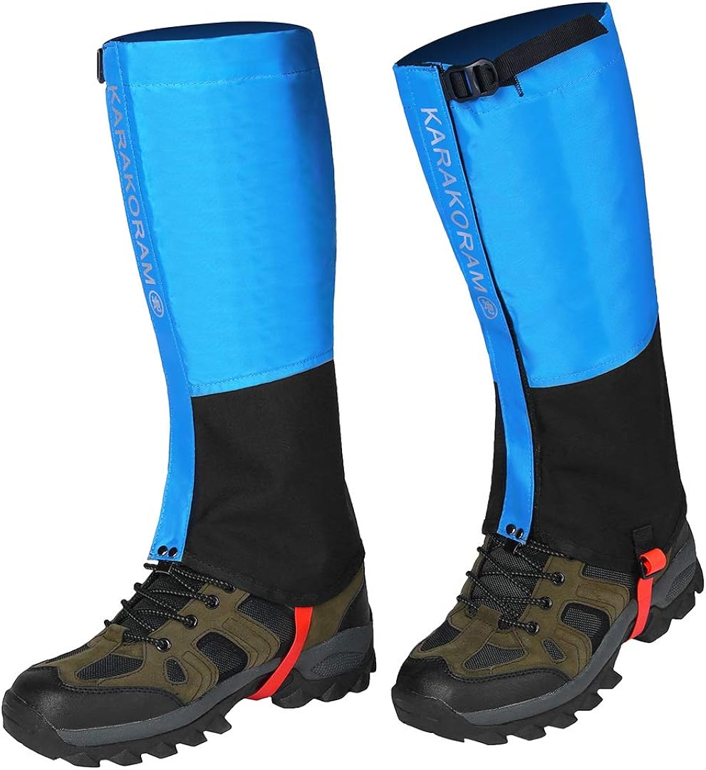 UIEEGPG Leg Gaiters, Waterproof Snow Boot Gaiters 600D AntiTear Oxford