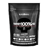 Whey 100% Hd - 900G Refil Baunilha, Black Skull