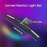 Gugxiom Curved Monitor Light Bar Eye Caring PC LED Lamp 3 Color RGB Black 5V view 8