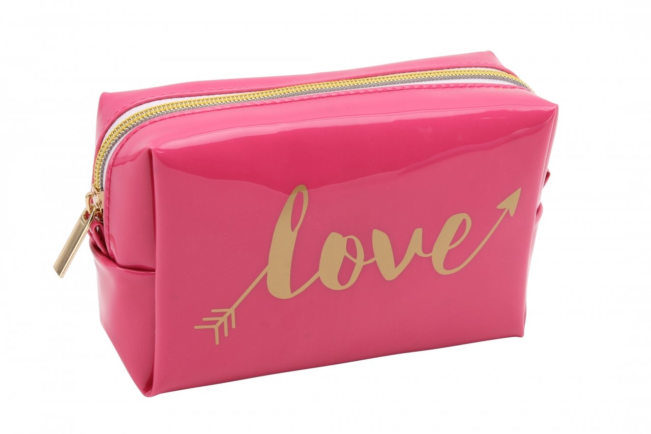 CGB Giftware | 'Love' Arrow Pink Oh So Pretty Make Up Bag | DES962B