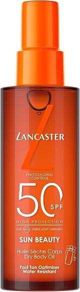 Lancaster Sun Beauty Dry Body Oil SPF50 150ml Broad Spectrum Tan Activator