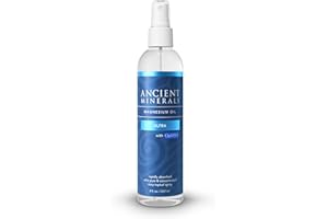 Ancient Minerals Magnesium Oil Spray Ultra with MSM - a Pure Zechstein Topical Magnesium Chloride Supplement with The Added Benefits of OptiMSM (8oz)