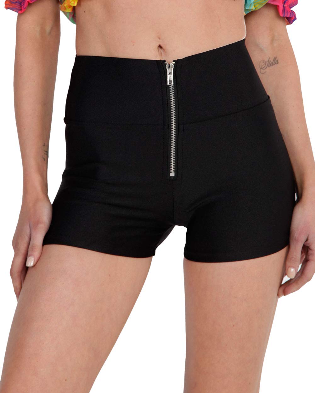 iHeartRaves High Waisted Booty Shorts 