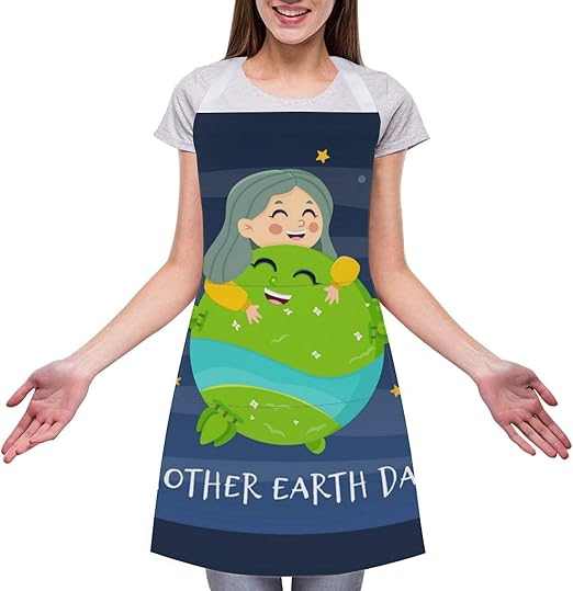 Delantal ajustable con babero, resistente a las gotas de agua, delantal