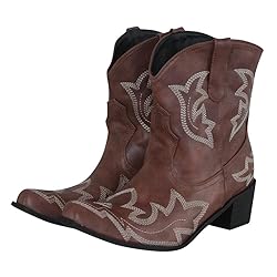 Hbeylia Cowboy Boots For Women Vintage Embroidery