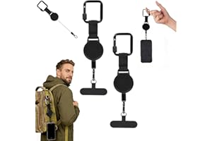 Outdoor Anti-Theft Retractable Phone Lanyard, Lightweight Phone Tether with Belt Clip, Adjustable Anti-Theft Phone Tether