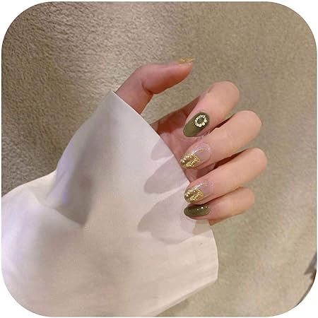 Amazon ネイルカラーステッカー24ピースヌードカラーネイルのヒント女性のウェアラブルフェイクプレスネイル付きダイヤモンドショートラウンド フルカバー人工ネイル Style9 Star Harbor Shapers ビューティー 通販