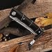 Cool Hand 4.25'' VG10 Damascus Pocket Folding Knife, Natural Ebony Handle in Bamboo Style, Bead and Lanyard Included (Damascus/Ebony 2)
